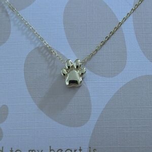Isabella M. Dainty Gold💛 Paw🐾 Pendant Necklace - NIB